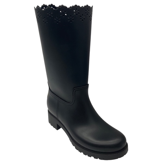 MONCLER BLACK GENIUS SIMONE ROCHA REBECKAH / REBEKAH RAIN BOOTS - Picture 1 of 7